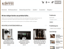 Tablet Screenshot of kaffeemaschinen24.com